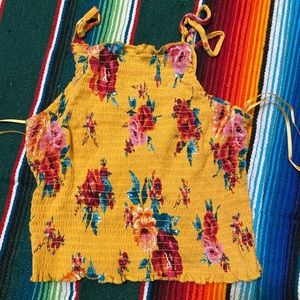 FOREVER 21 Yellow Crop Top